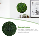 2 Piece Set, 15.7" Artificial Boxwood Topiary Balls UV Protected Indoor Outdoor