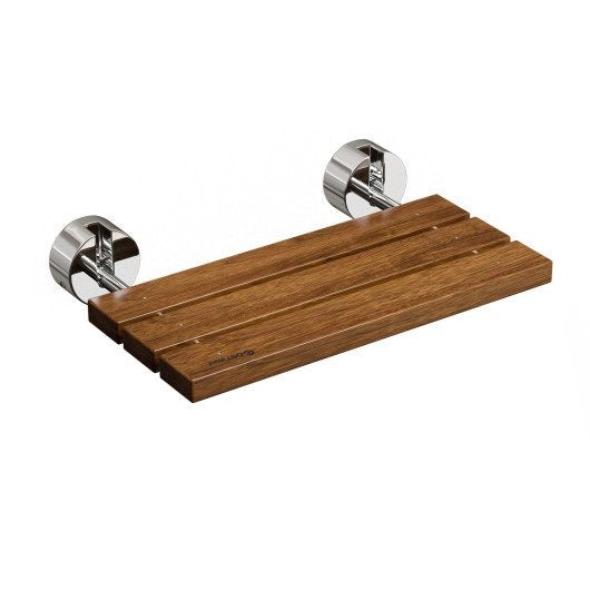 20 Inch Wall Mounted Teak Wood Folding Shower Bath Seat