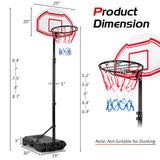 SPECIAL - Height Adjustable Basketball Hoop with 2 Nets and Fillable Base