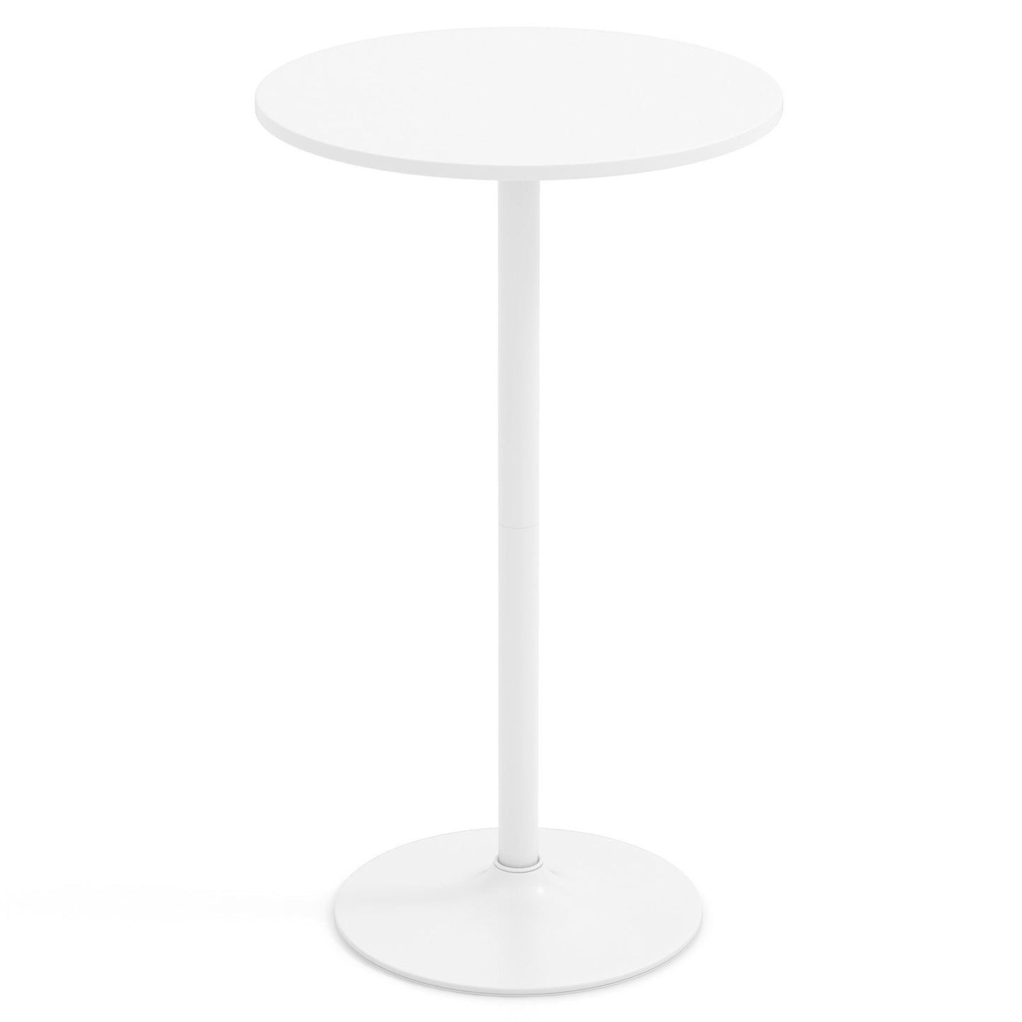 Round Bistro Table 40 Inch Bar Height Tall Coffee Cocktail Table-Set of 1