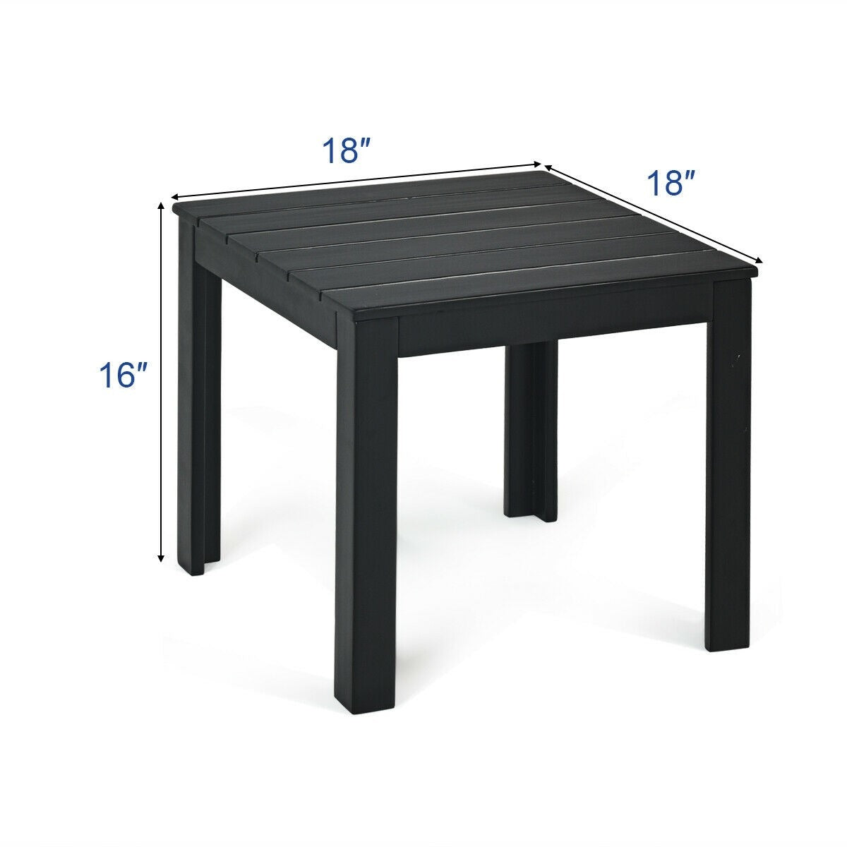 SPECIAL plus NO TAX, Wooden Square Patio Coffee Bistro Table