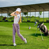 Junior Complete Golf Club Set with Stand Bag Rain Hood-Pink (Customer Return)