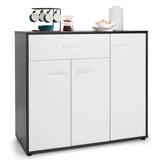 Buffet Sideboard Storage Cabinet with Spacious TableTop (Fully Assembled)