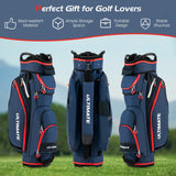 Lightweight and Large Capacity Golf Stand Bag-Navy