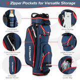 Lightweight and Large Capacity Golf Stand Bag-Navy