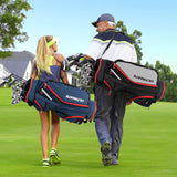 Lightweight and Large Capacity Golf Stand Bag-Navy