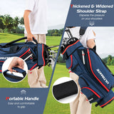 Lightweight and Large Capacity Golf Stand Bag-Navy