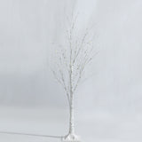 Pre-lit White Twig Birch Tree for Christmas Holiday with LED Lights-4 ft