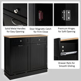 Kitchen Island Cabinet with  Shelf-Black, assembled, scratch & dent special