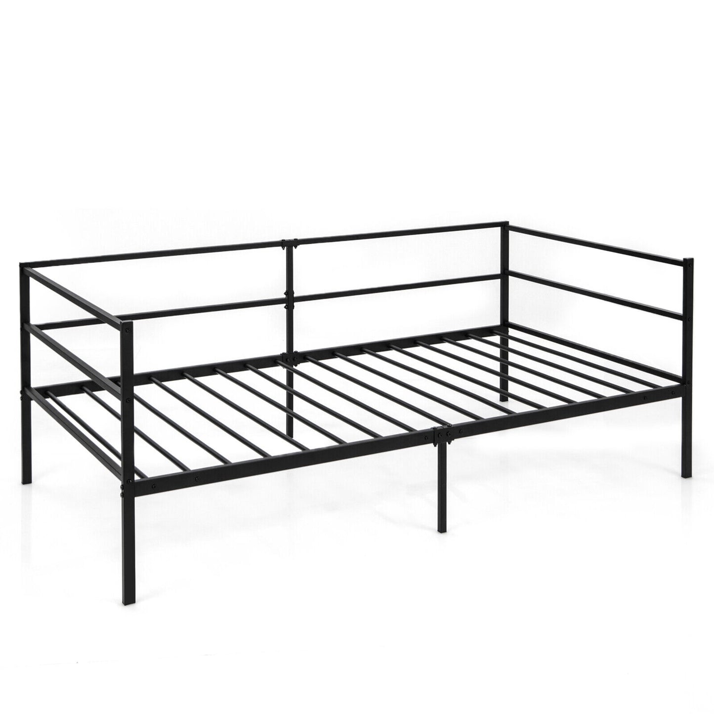 Twin Size Metal Daybed Frame for Living Room Bedroom (1 Box, Unassembled)