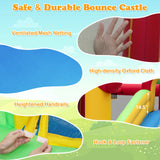 Inflatable Bounce House with Ocean Balls and 735W Air Blower, 1 Box, unassembled