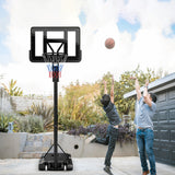 Portable Basketball Hoop with 4.6 to 10 Feet 10-Level Height Adjustable, 1 Box, unassembled