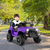 12V Kids Ride On Truck with Remote Control and Headlights- OURS IS BLACK