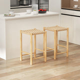 NO TAX SPECIAL, 26 Inch Dining Bar Stool Set of 2-Natural