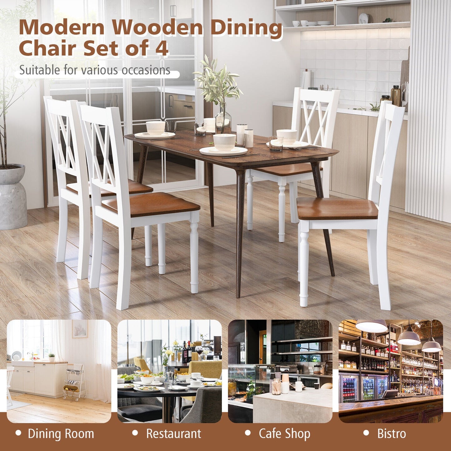 5 Piece farmhouse dining set  Fully Assembled,