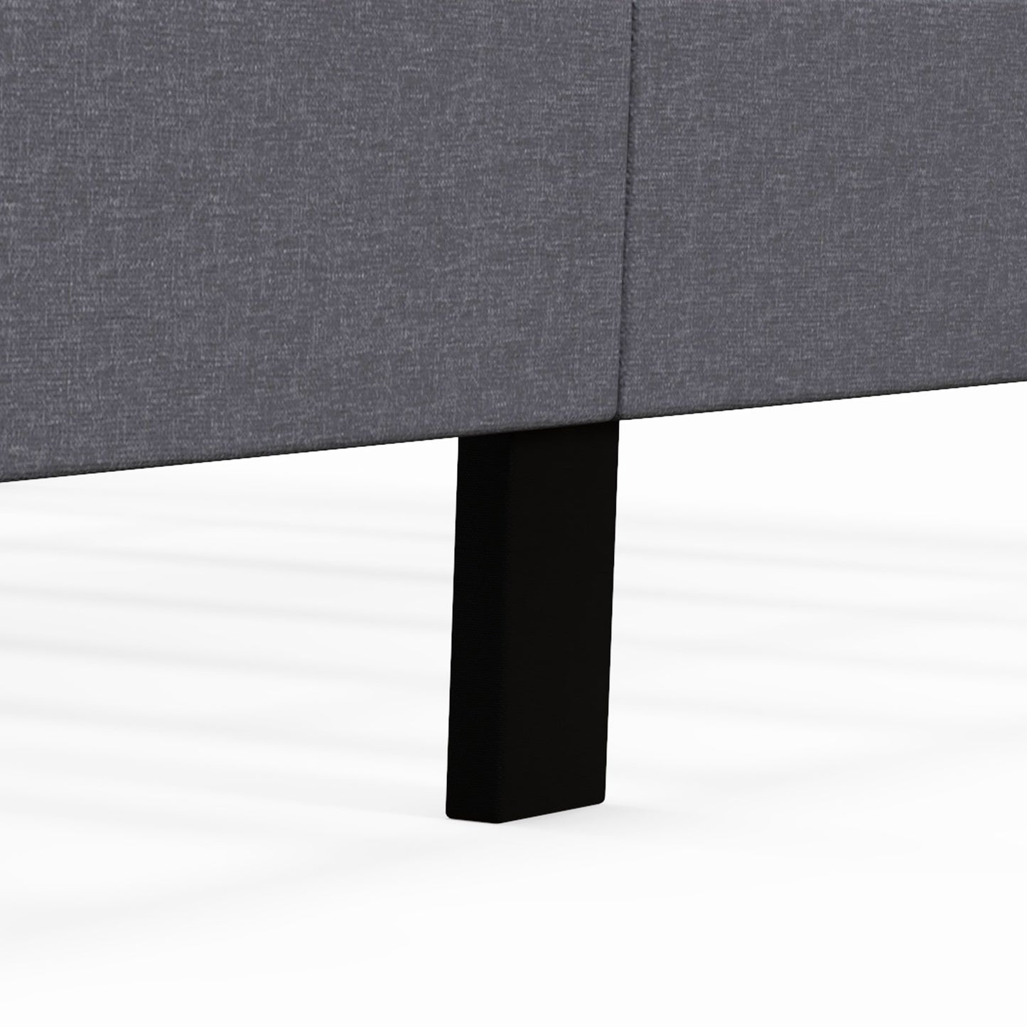 *SPECIAL* Queen Size Upholstered Platform Bed with Button Tufted Wingback Headboard-Gray
