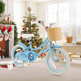 16-Inch Kids Bike with Training Wheels and Adjustable Handlebar Seat-Blue (Copy)