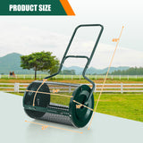 *Special* - 24” Peat Moss Spreader with Upgrade Side Latches and U-shape Handle-Green, unassembled