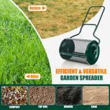 *Special* - 24” Peat Moss Spreader with Upgrade Side Latches and U-shape Handle-Green, unassembled