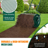 *Special* - 24” Peat Moss Spreader with Upgrade Side Latches and U-shape Handle-Green, unassembled