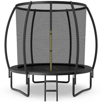 8 ft. Trampoline with Ladder, Black*unassembled in box*