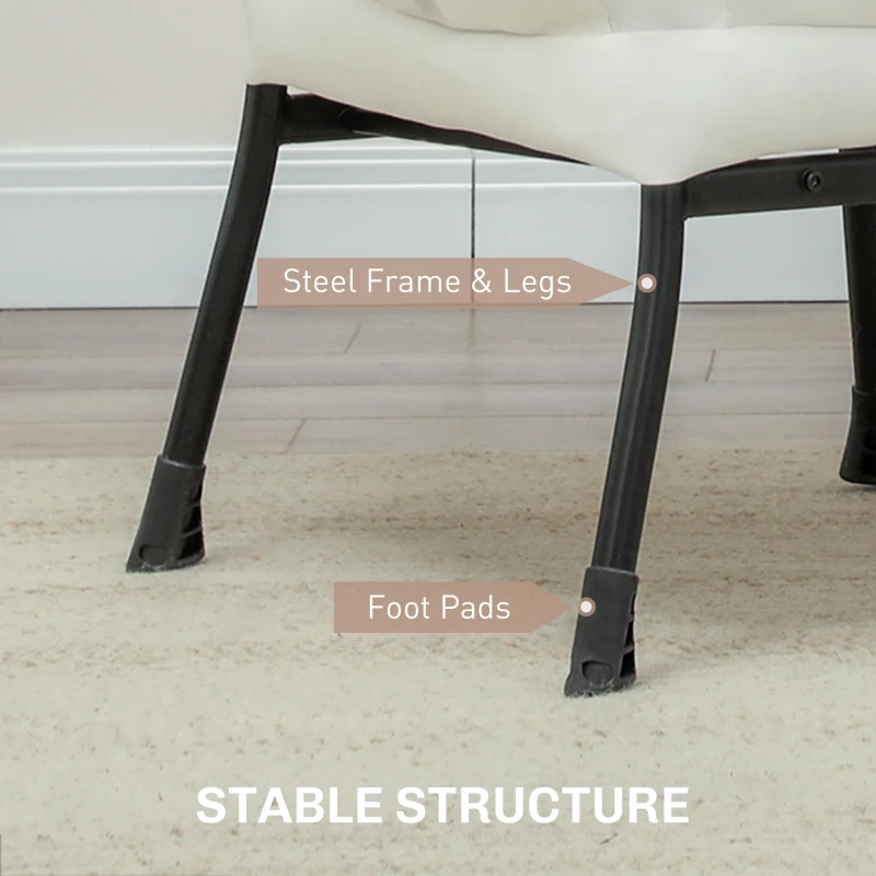SPECIAL - Modern Accent Chair, Armchair with Side Pockets and Solid Steel Legs