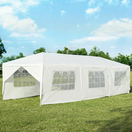 10' X 30' Outdoor Canopy Tent With Side Walls OP3935WH