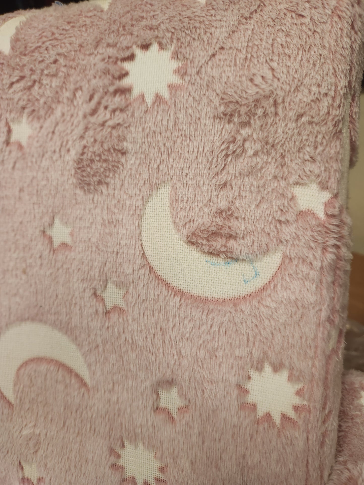 Kids Rocking Chair Upholstered Flannel, Pink (Customer Return, slightly marked )