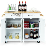 The Hampshire Rolling Kitchen Island Cart, Fully Assembled