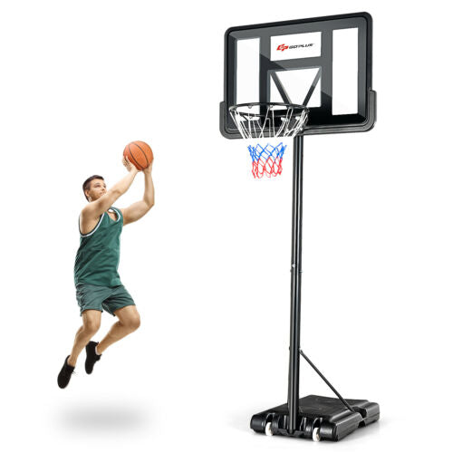 Assembled, Adjustable Portable Basketball Hoop Stand with Shatterproof Backboard