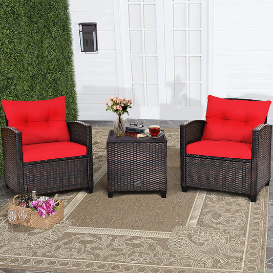 Sharmaine 3 Pieces Rattan Patio Furniture Set *FULLY ASSEMBLED*