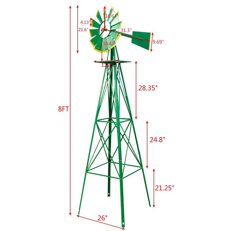 8FT Haghni Windmill *UNASSEMBLED/IN BOX*