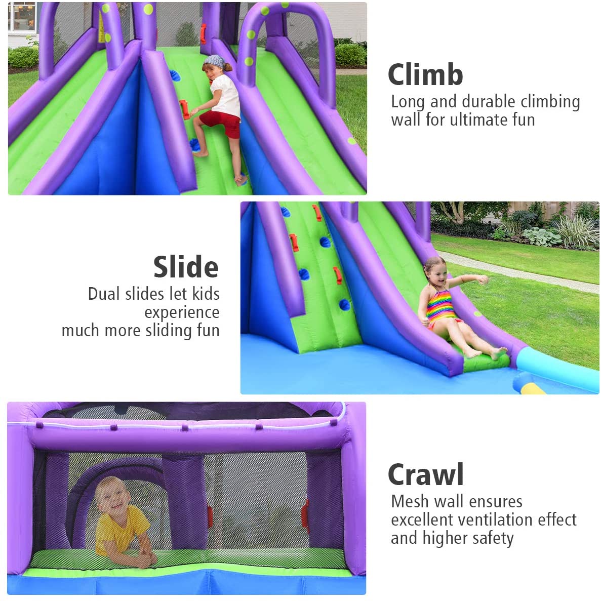 BOUNTECH Inflatable Park *WITH BLOWER INCLUDED*OPEN BOX NEW /TESTED*