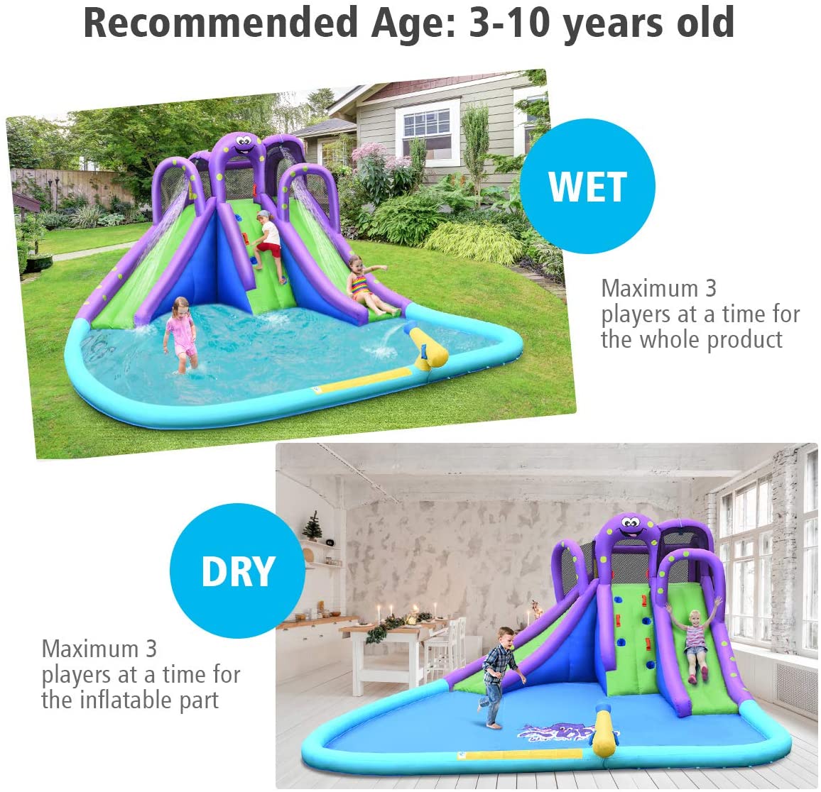 BOUNTECH Inflatable Park *WITH BLOWER INCLUDED*OPEN BOX NEW /TESTED*