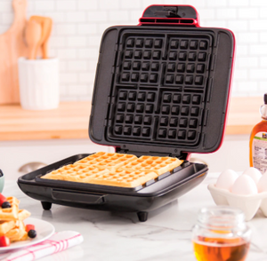 Dash No-Drip Waffle Maker - RED