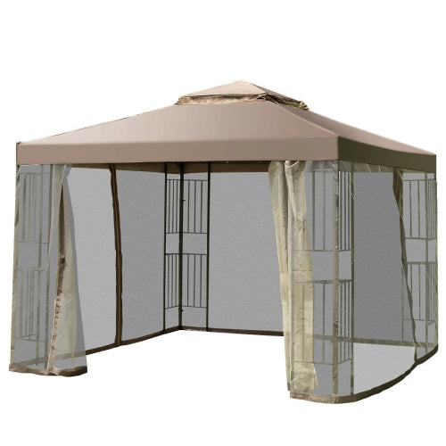 Outdoor 10'x10' Gazebo Canopy Shelter Awning Tent Patio Screw-free structure