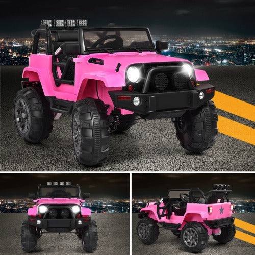 12V Kids Ride On Truck w/Bluetooth Remote Control/MP3 Music/LED Lights