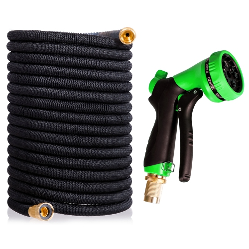 Expanding Garden Hose Flexible Water Hose w/9 Function Spray Nozzle