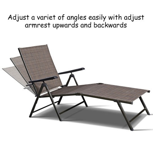 Outdoor Chaise Lounge Chair Recliner