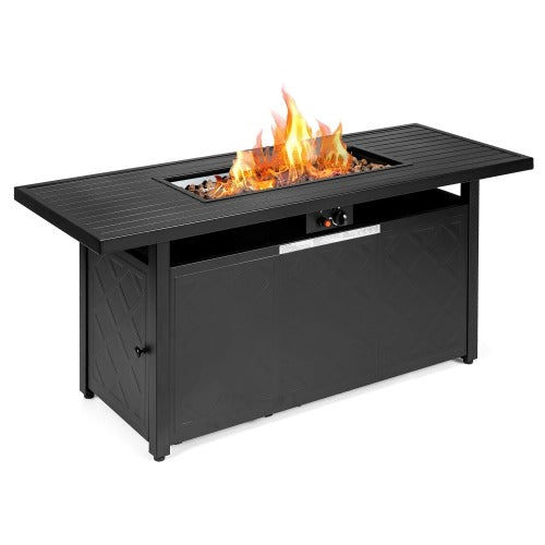 57" Rectangular Propane Gas Fire Pit - * FULLY ASSEMBLED *