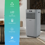 10000 BTU Portable Air Conditioner, Extra Discount,  Missing Remote Control, Grey