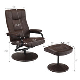 360° Swivel Recliner Chair with Ottoman - HW51430CF