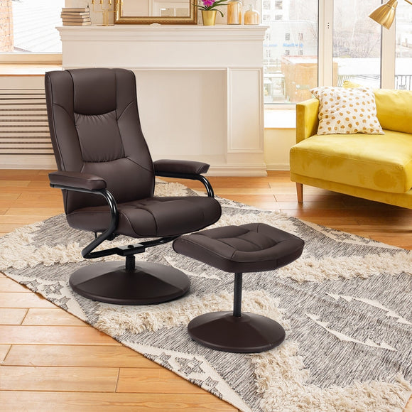 360° Swivel Recliner Chair with Ottoman - HW51430CF