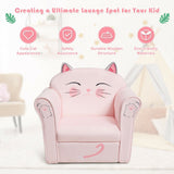 Kids Cat Armrest Couch Upholstered chair