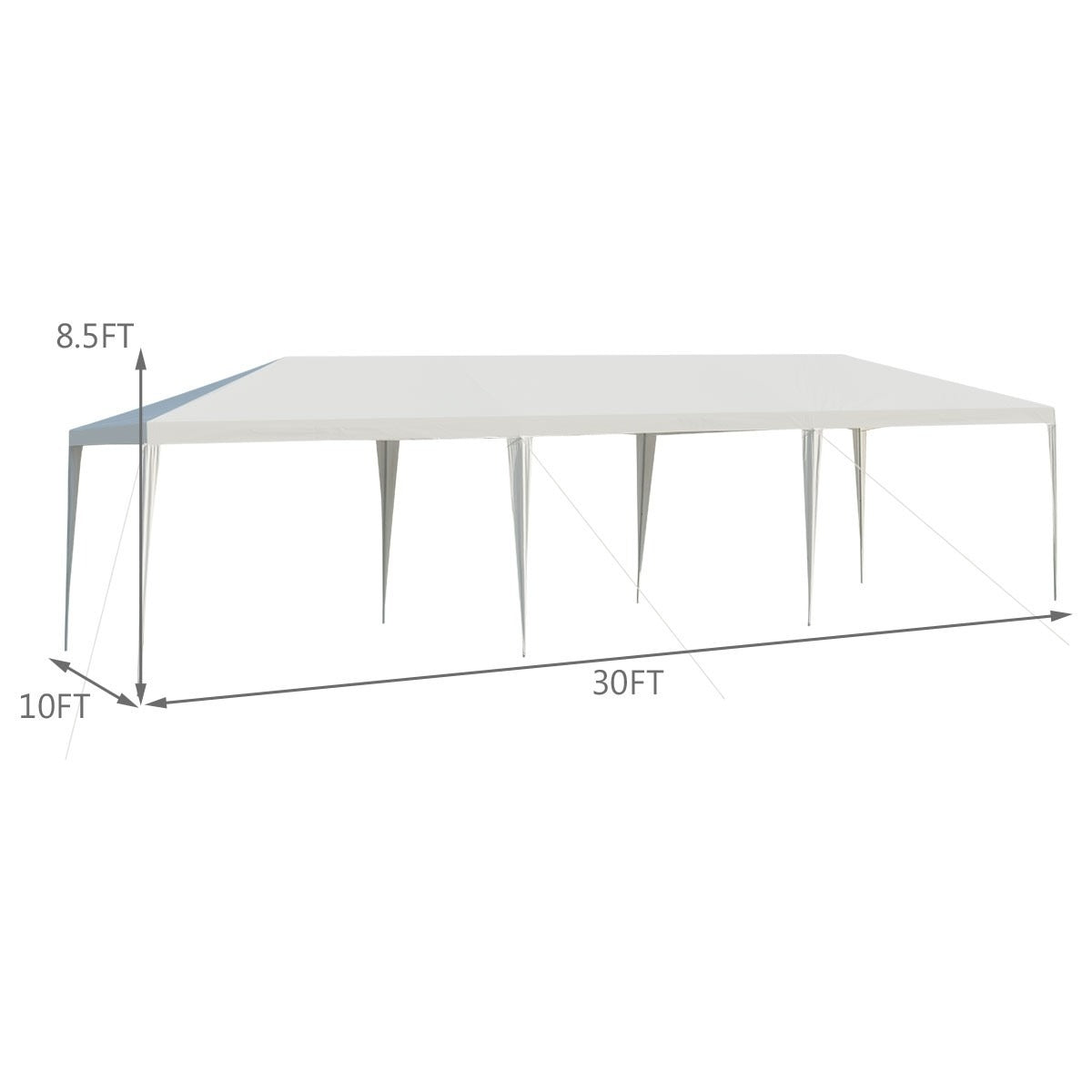 10 x 30 Feet Waterproof Gazebo Canopy Tent - *UNASSEMBLED/IN BOX* - OP3934