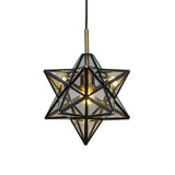 1 Light Orb Mini Star Pendant Light With Clear Glass