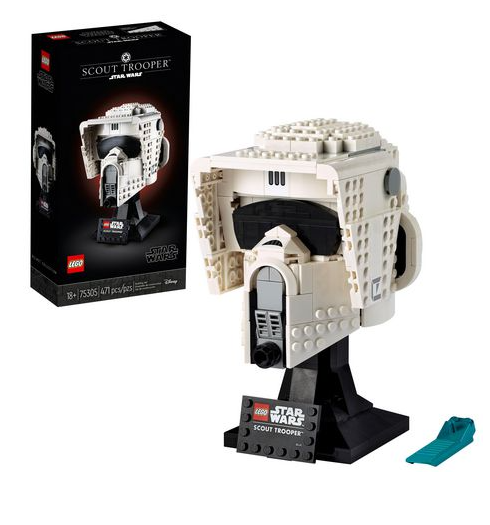 LEGO Star Wars Scout Trooper Helmet 75305 Collectible Building Kit