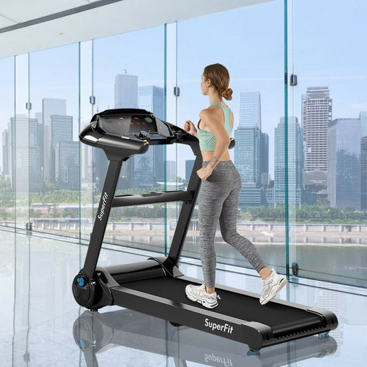 EXTRA 50%OFF, now just $199.99,  2.25HP Folding Treadmill Running Jogging Machine with LED Touch Display - SP37546BK