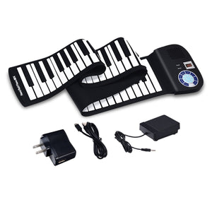 88 Keys Midi Electronic Roll up Piano Silicone Keyboard for Beginners