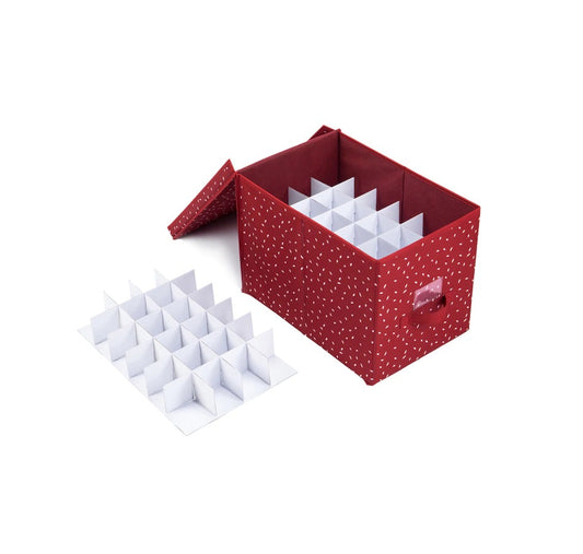 OrganizeMe Christmas Decoration Storage Box (96 Balls)